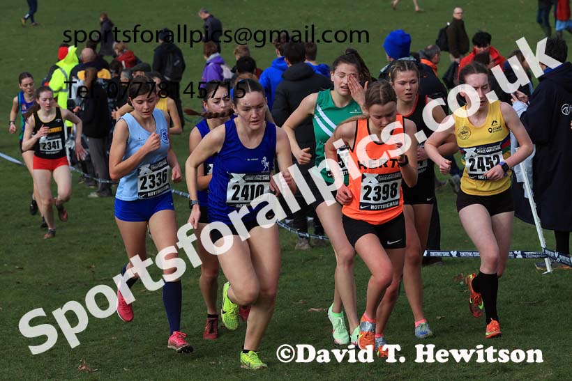 Womens Under-20s, 2024 CAU Inter Counties Cross Country Champs., Wollaton Park, Nottingham. Photo: David T. Hewitson/Sports for All Pics